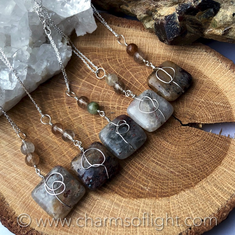 Rutilated Quartz Pendant Necklace